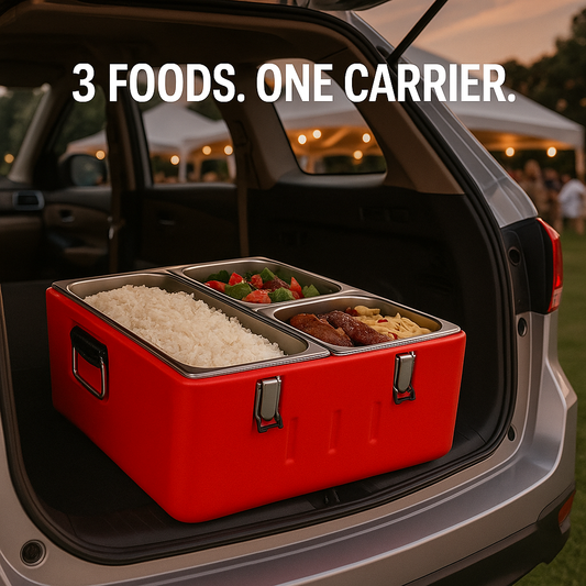 HazilWares Premium 3-in-1 Event Food Carrier